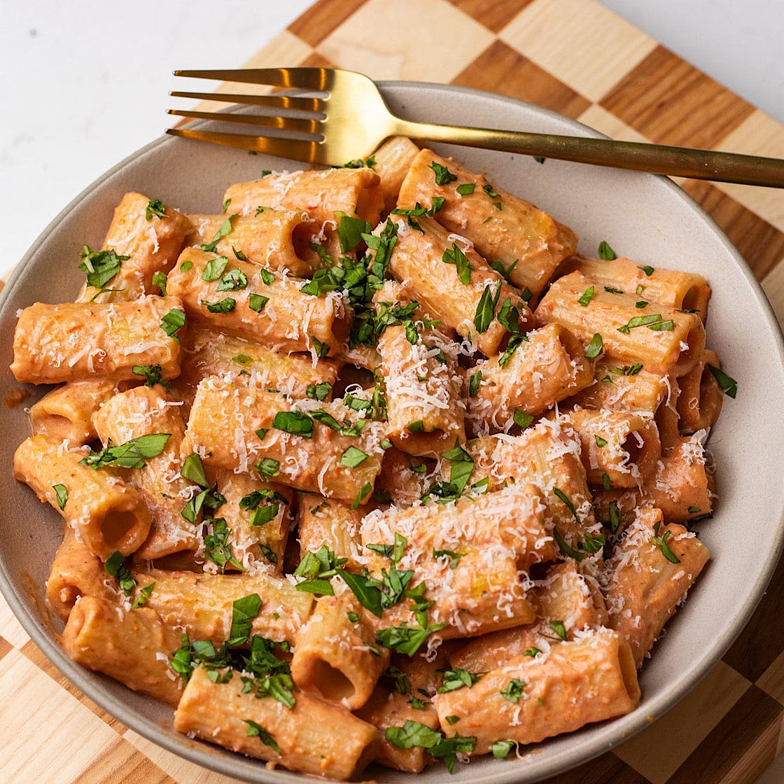 Roasted Cherry Tomato and Ricotta Pasta