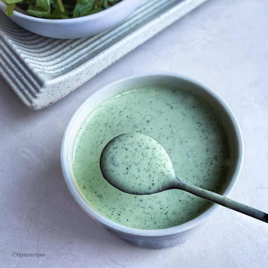 Mint Yogurt Sauce (Cool & Creamy Dip in 5 Minutes)