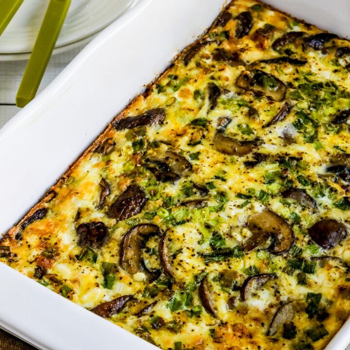 Mushroom and Feta Breakfast Casserole