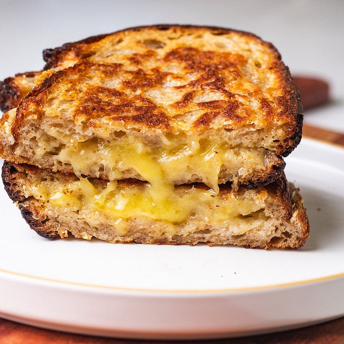 Roasted Garlic Grilled Cheese