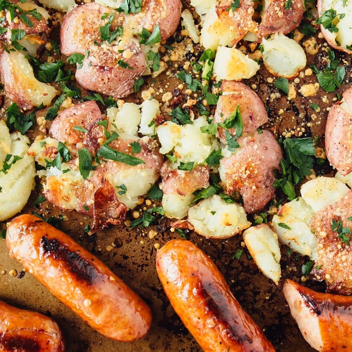 Recipe: 30-Minute Sheet Pan Potatoes and Chicken Sausage