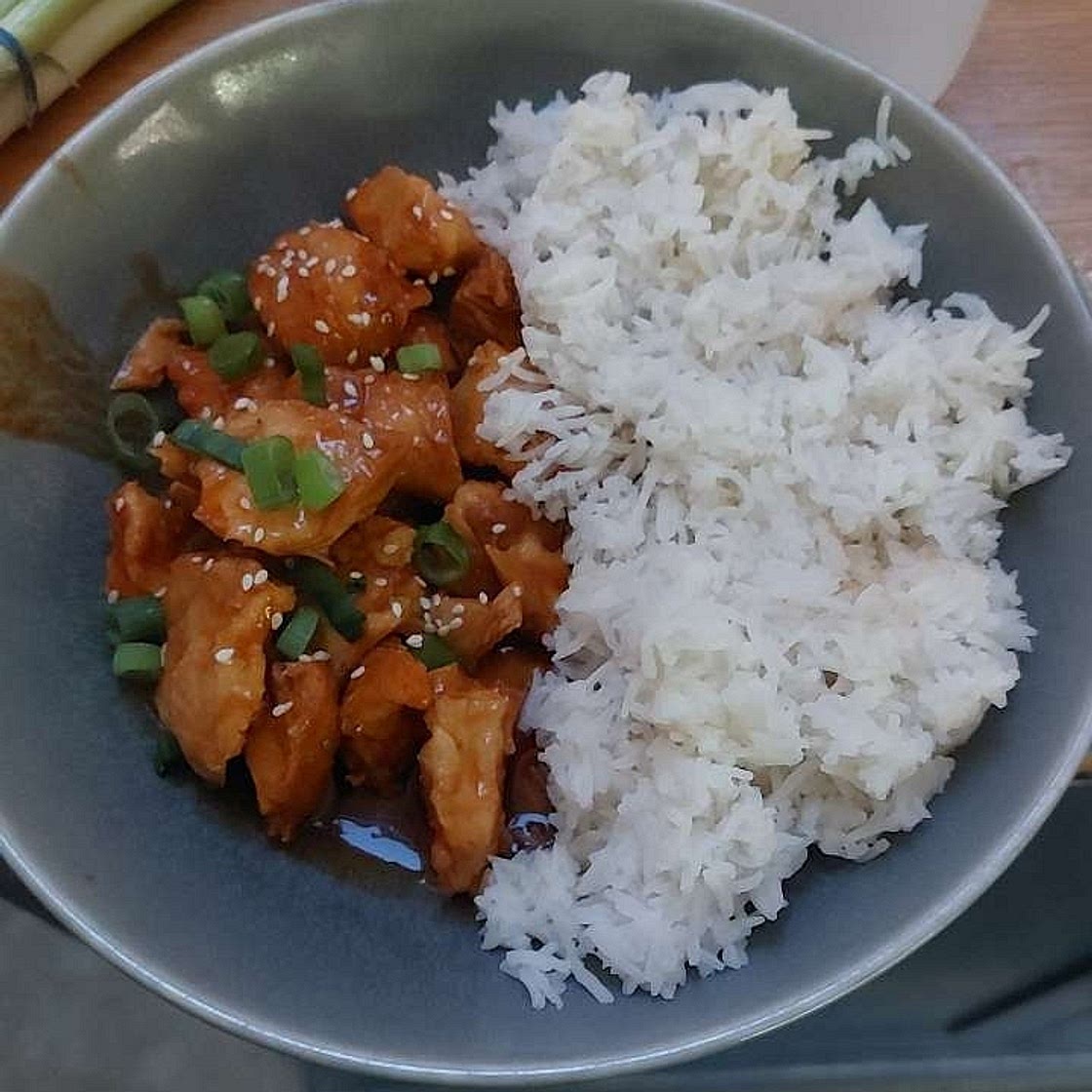 High protein Korean popcorn chicken