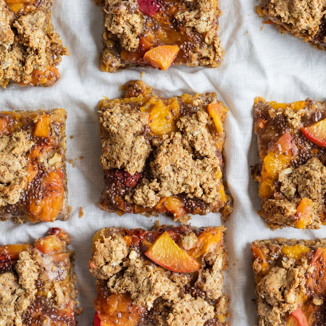 Peach Cobbler Bars