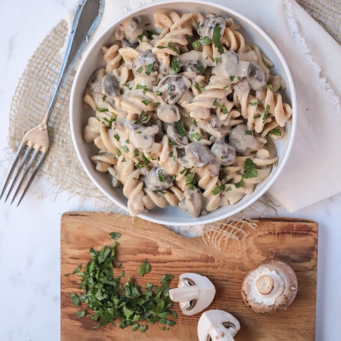 Vegan Mushroom Stroganoff