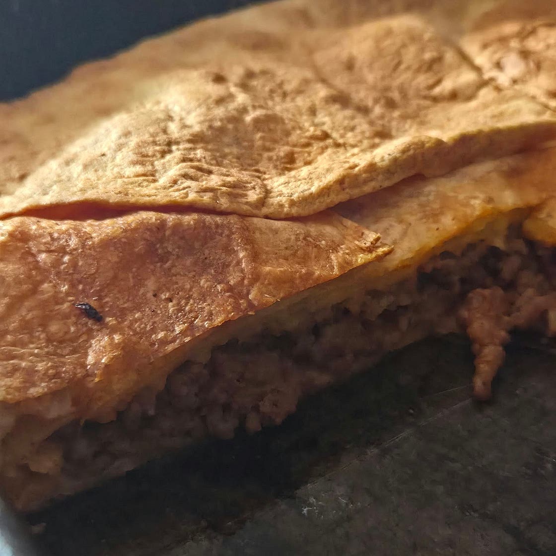 Tortillagna
(Tortilla cu carne tocata la cuptor)