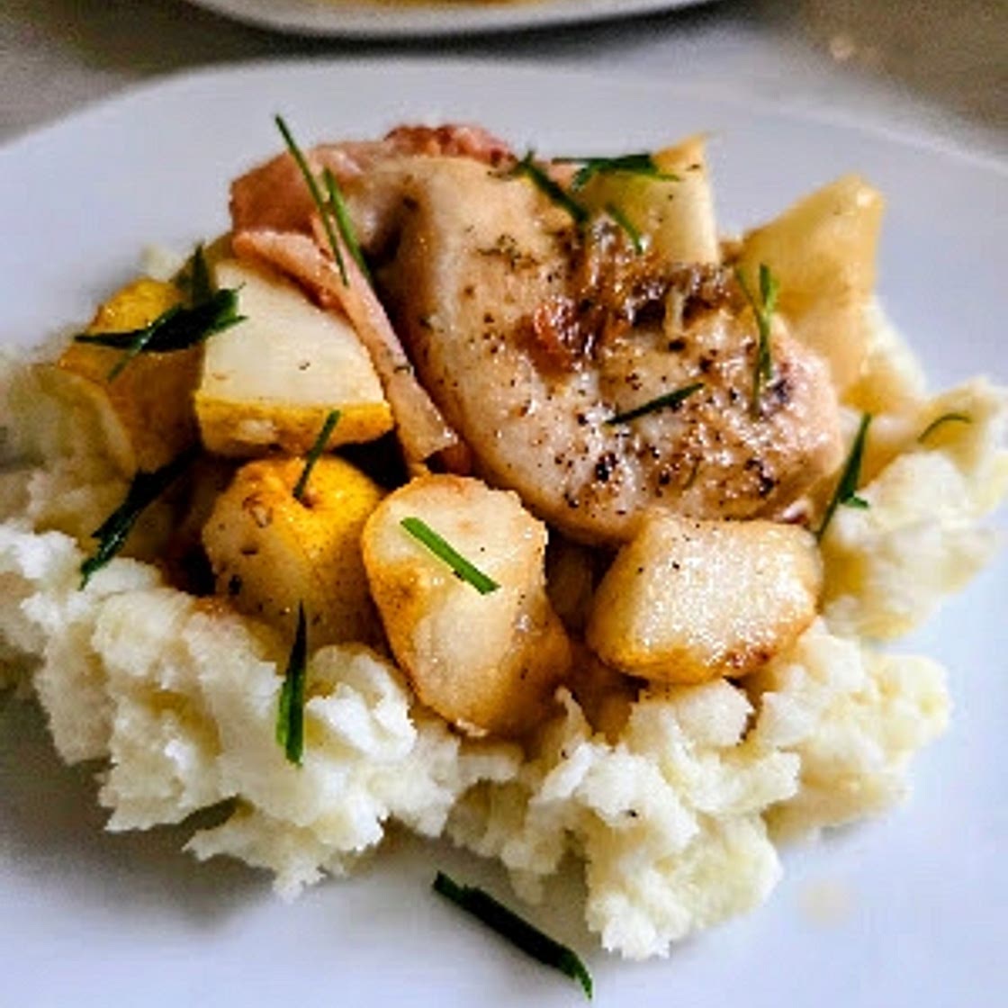 Savory Honey Chicken with Pears