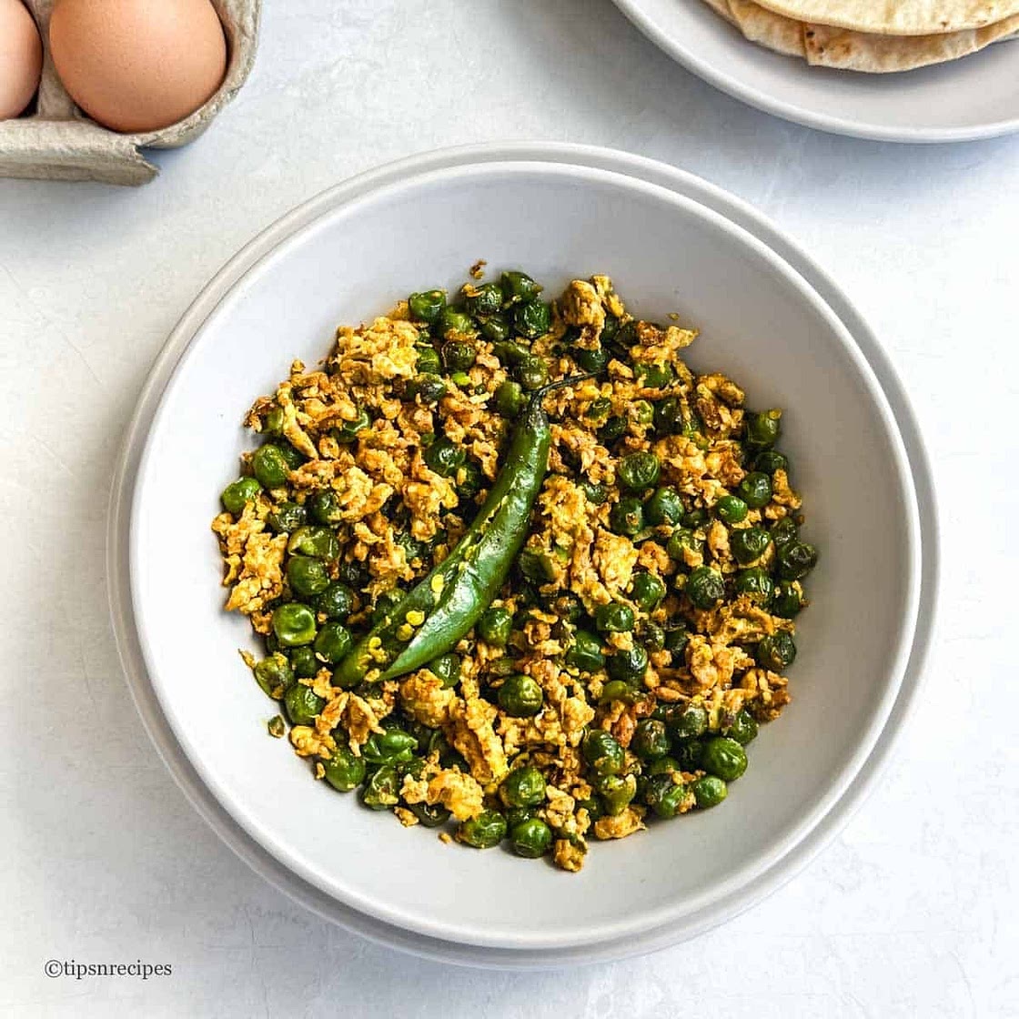 Scrambled Eggs with Peas