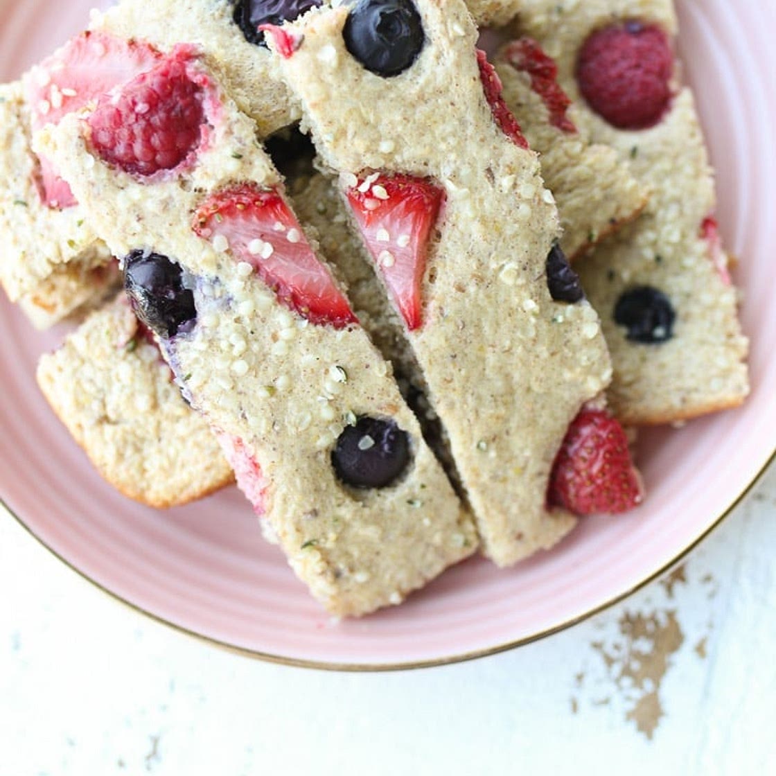 Mixed Berry Pancakes for BLW (Sheet Pan Recipe)