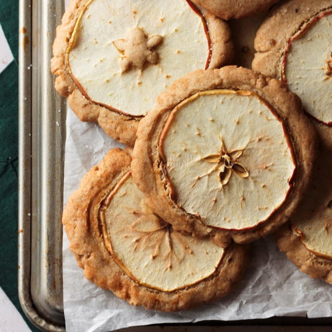 Whole Wheat Ginger Apple Snaps