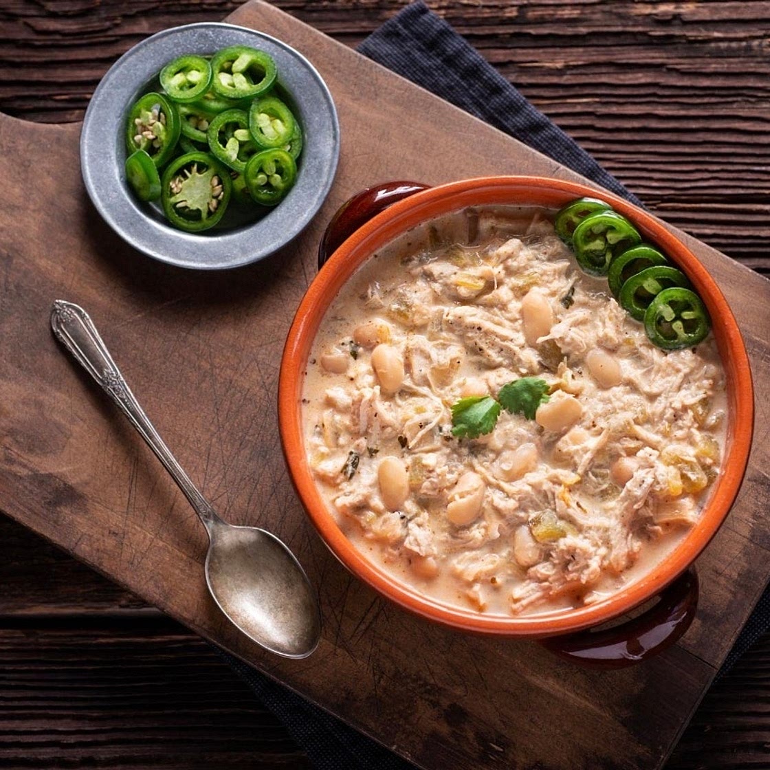 Crock Pot Creamy White Chicken Chili