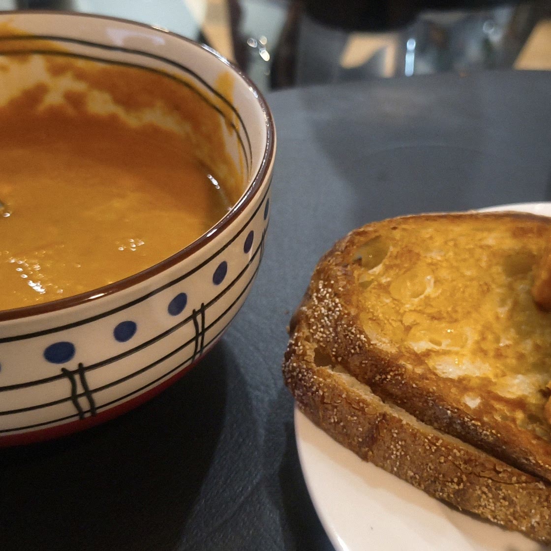 Roasted Tomato Soup w/ Grilled Cheese