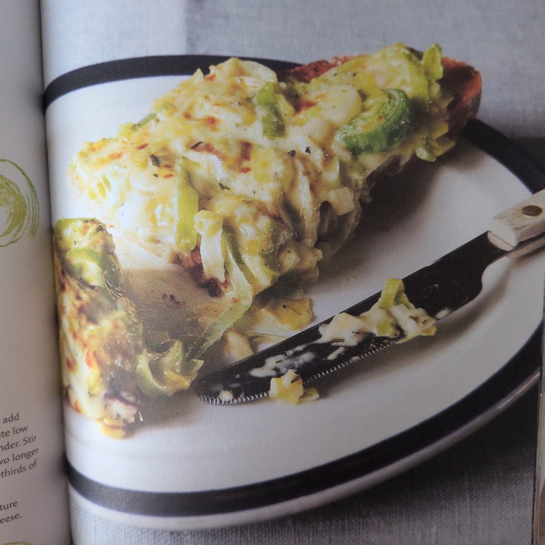 Cheddar, leek and thyme toast