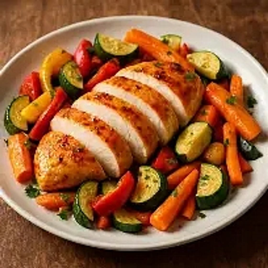 One‑Pan Baked Chicken & Veggies