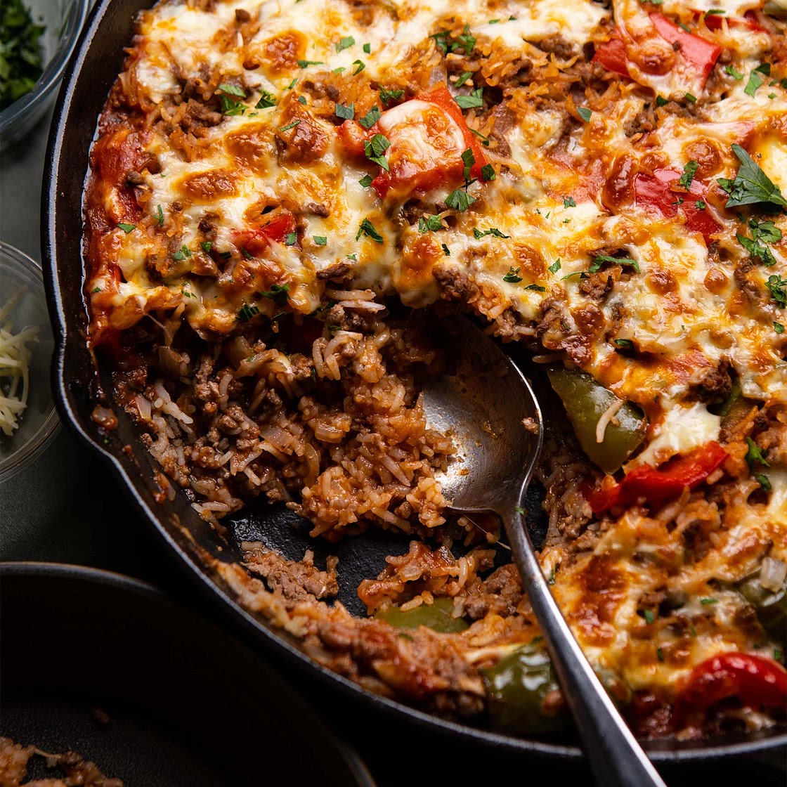 Unstuffed Pepper Skillet (Stuffed Pepper Casserole)