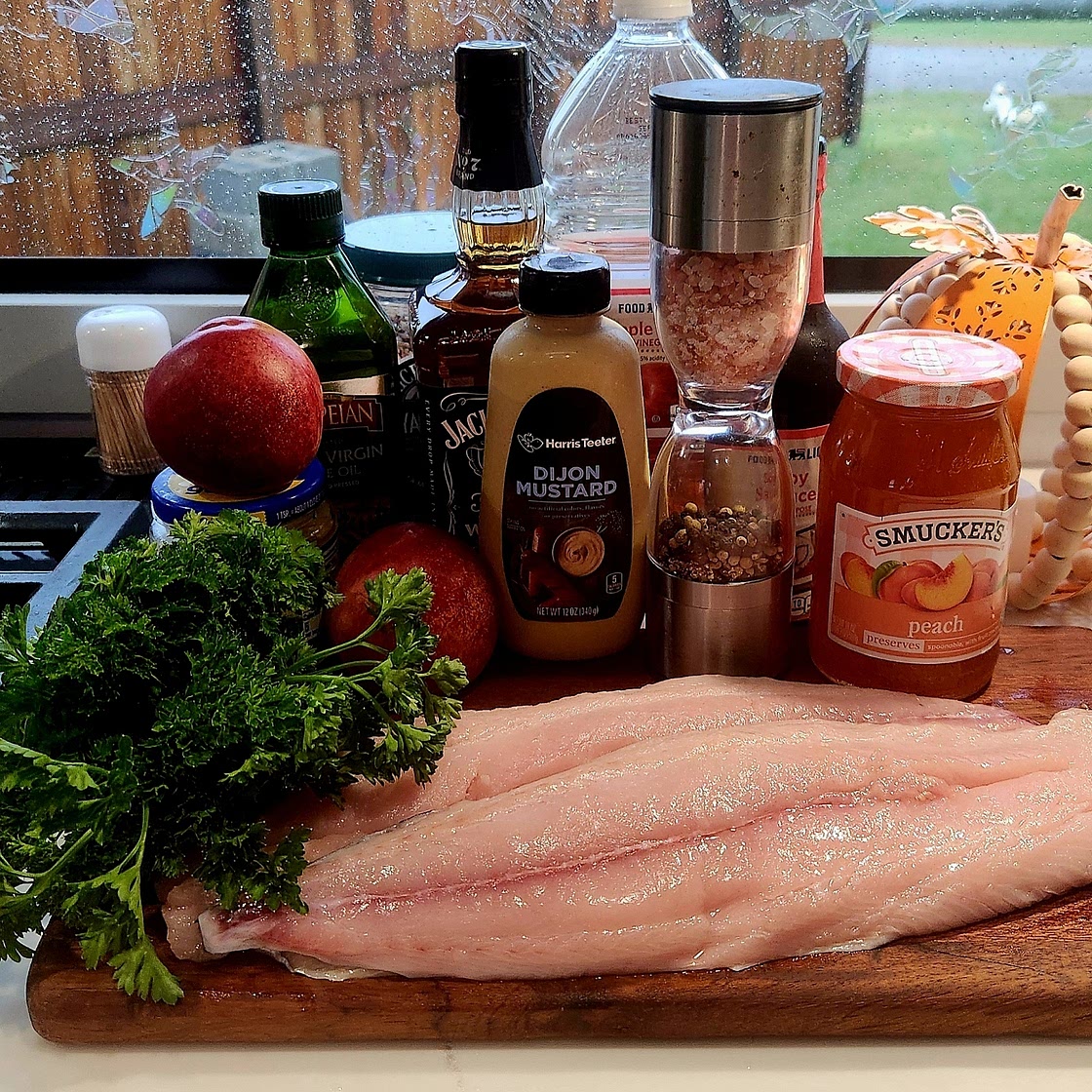 Bourbon Peach Roasted Salmon