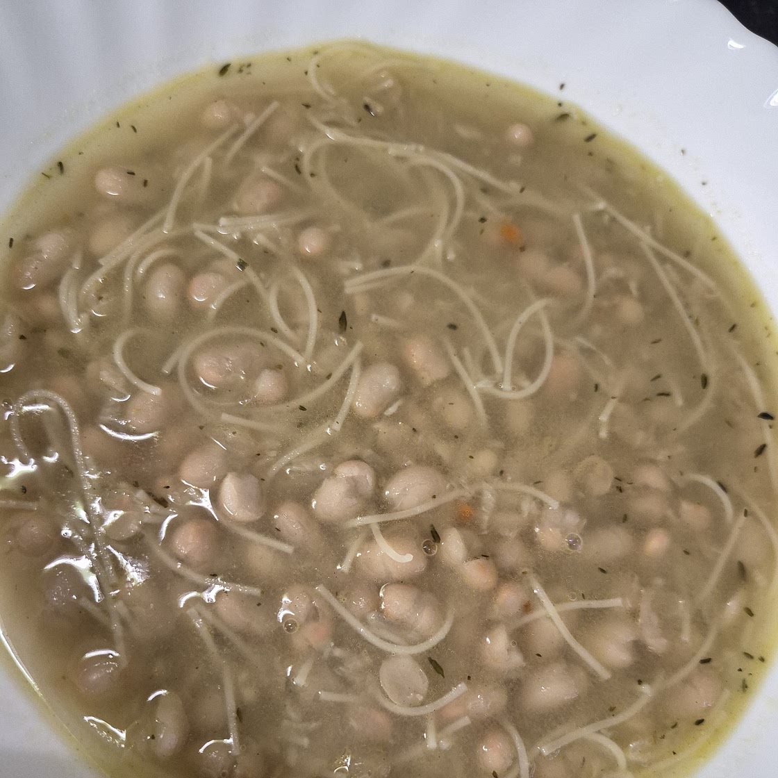 Easy Rosemary Garlic White Bean Soup