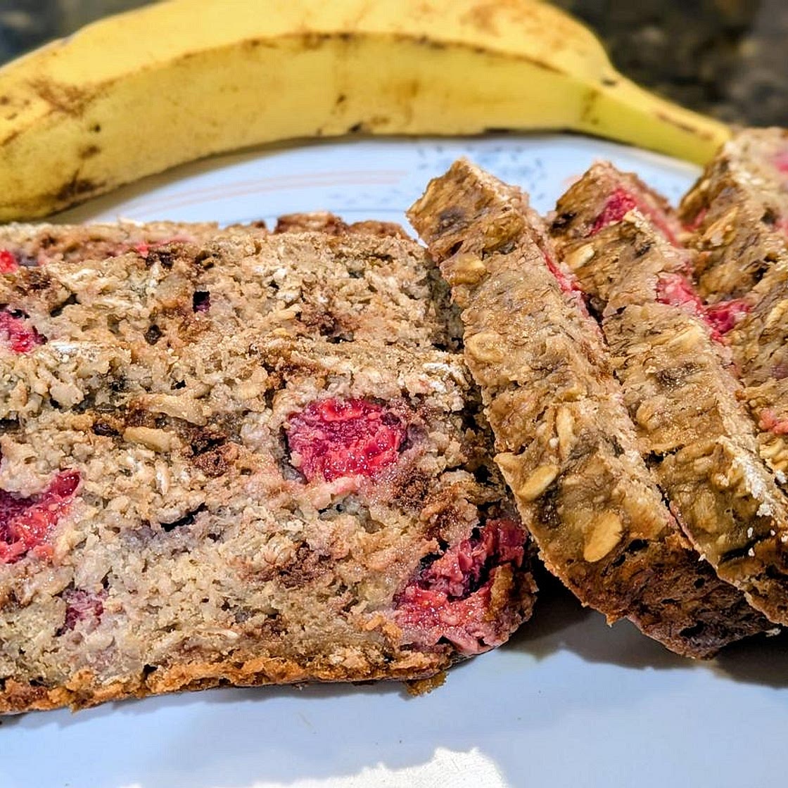 Raspberry Chocolate Chip Banana Bread