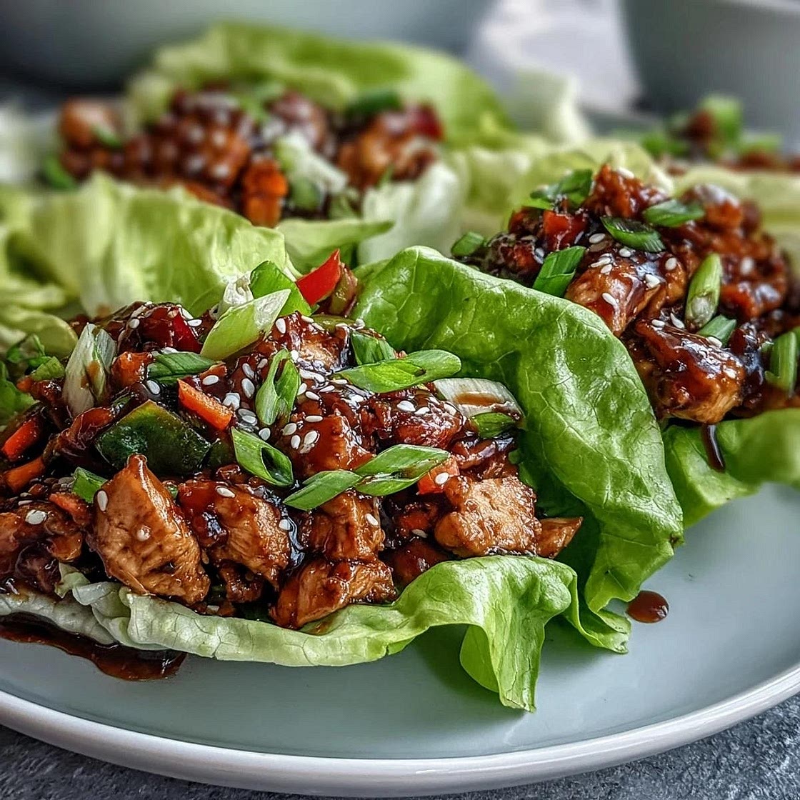 Asian Chicken Lettuce Wraps