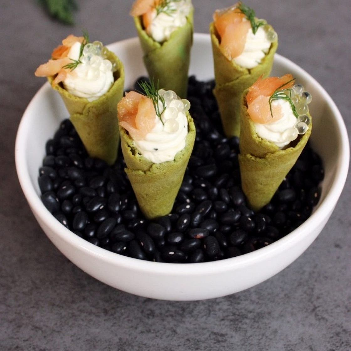 Easy Salmon Cornets