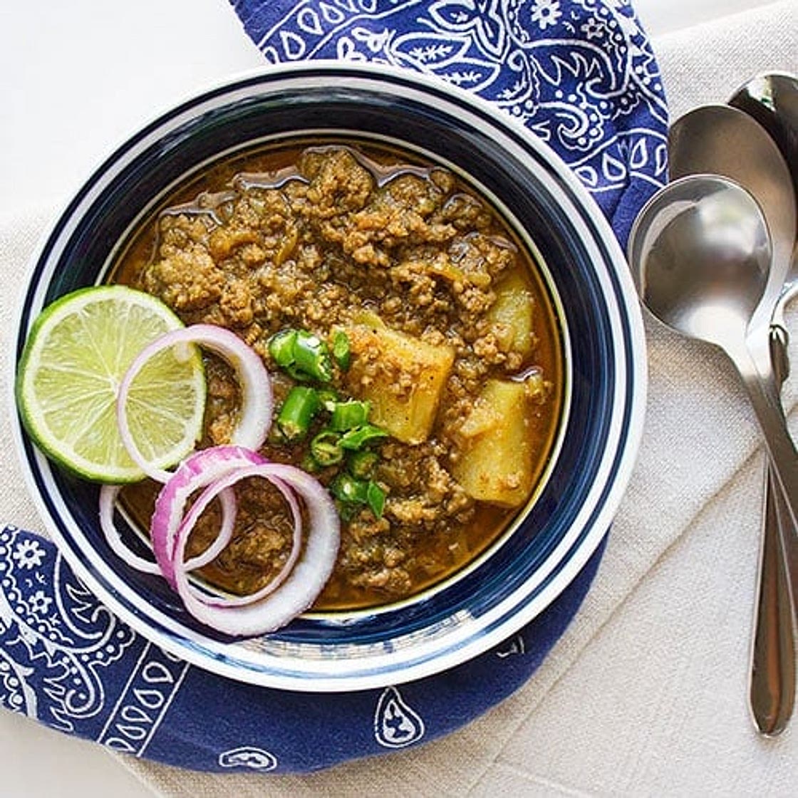 Aloo Keema Dhaba Style Recipe Card