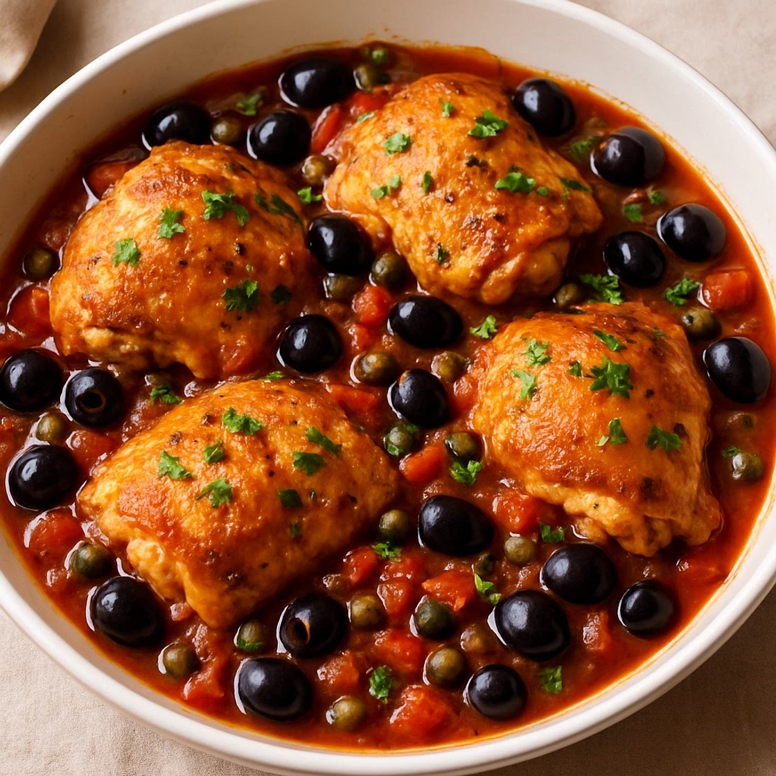 Provençal Chicken with Olives & Capers