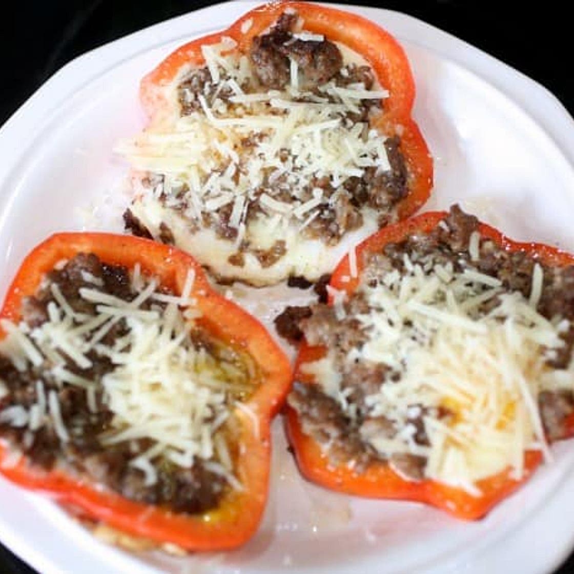 Keto Breakfast Pepper Rings Recipe