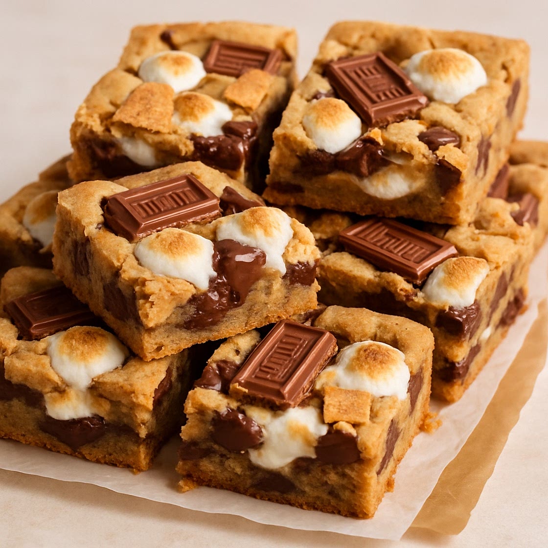 Bakery-Style S'mores Cookie Bars