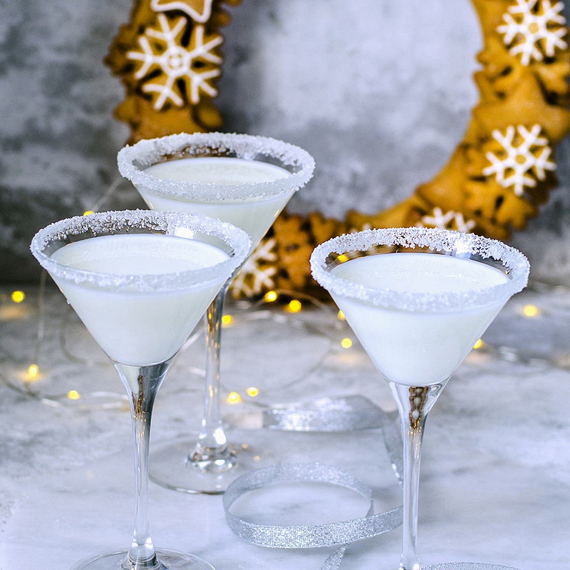 Martini à la noix de coco pour Noël
