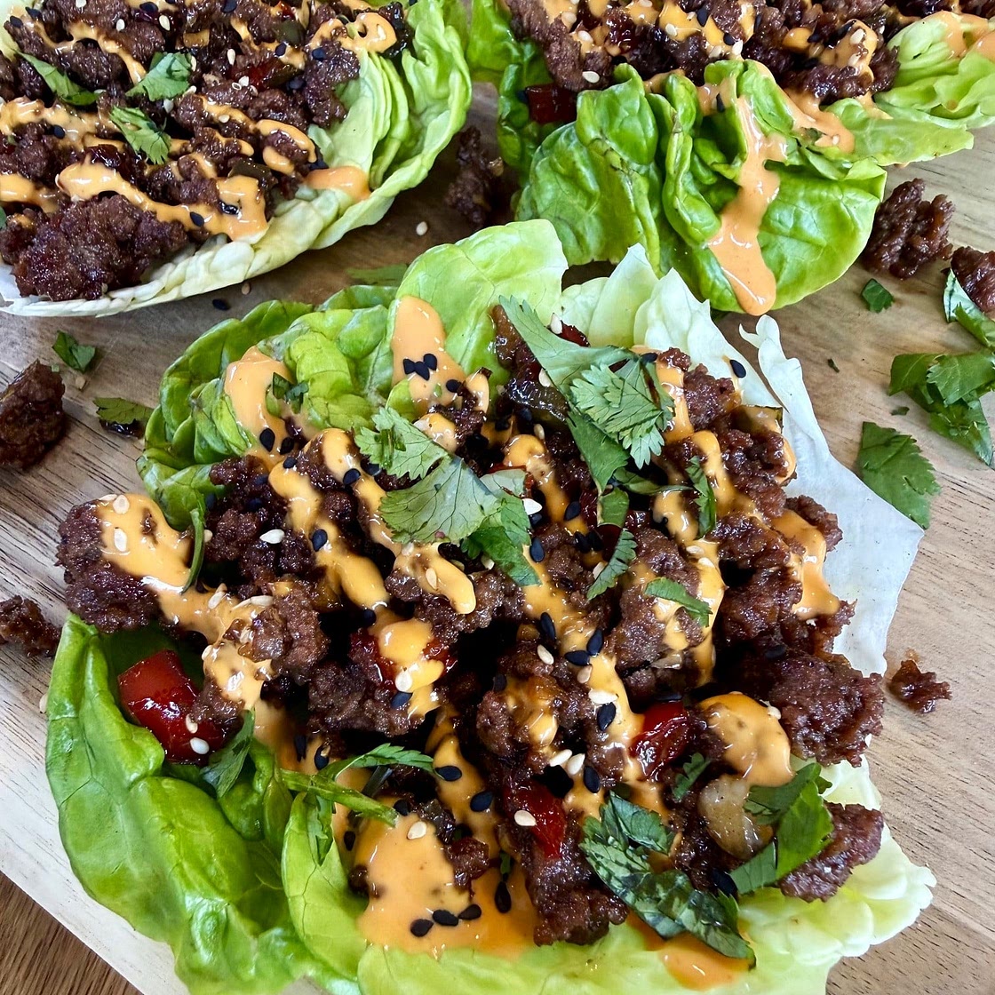 Blackstone Chili Sesame Lettuce Wraps