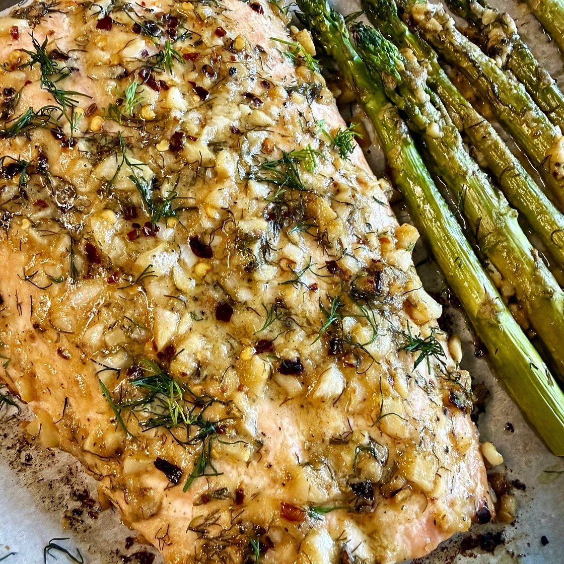 Lemon Dill Salmon and Asparagus