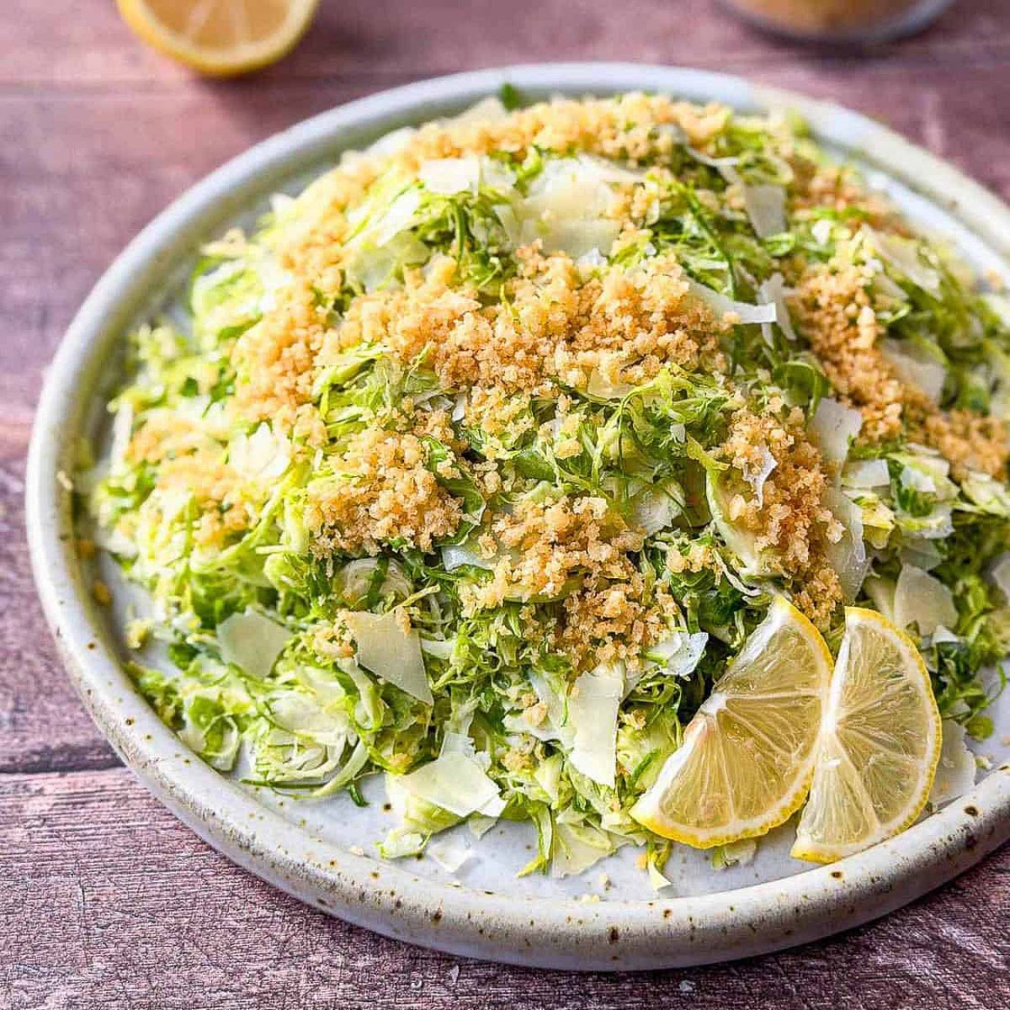 Shaved Brussels Sprouts Salad with Parmesan