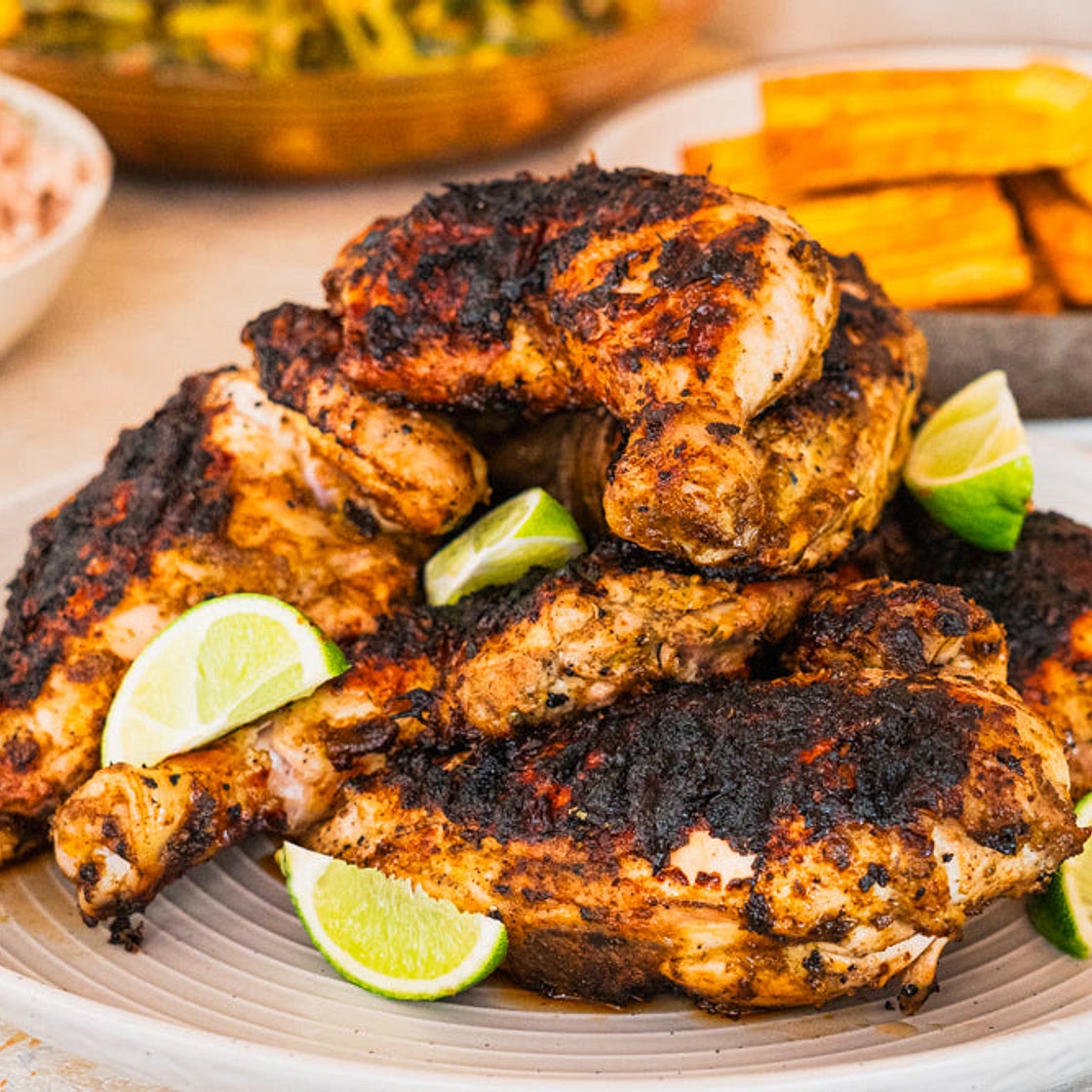 Jerk butterflied chicken