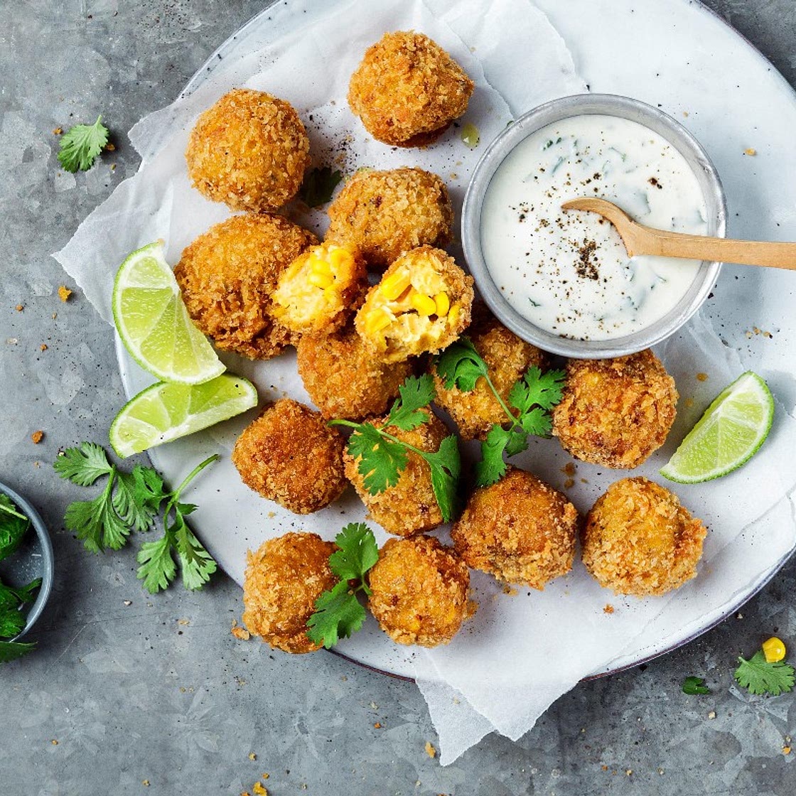 Mexican corn croquettes