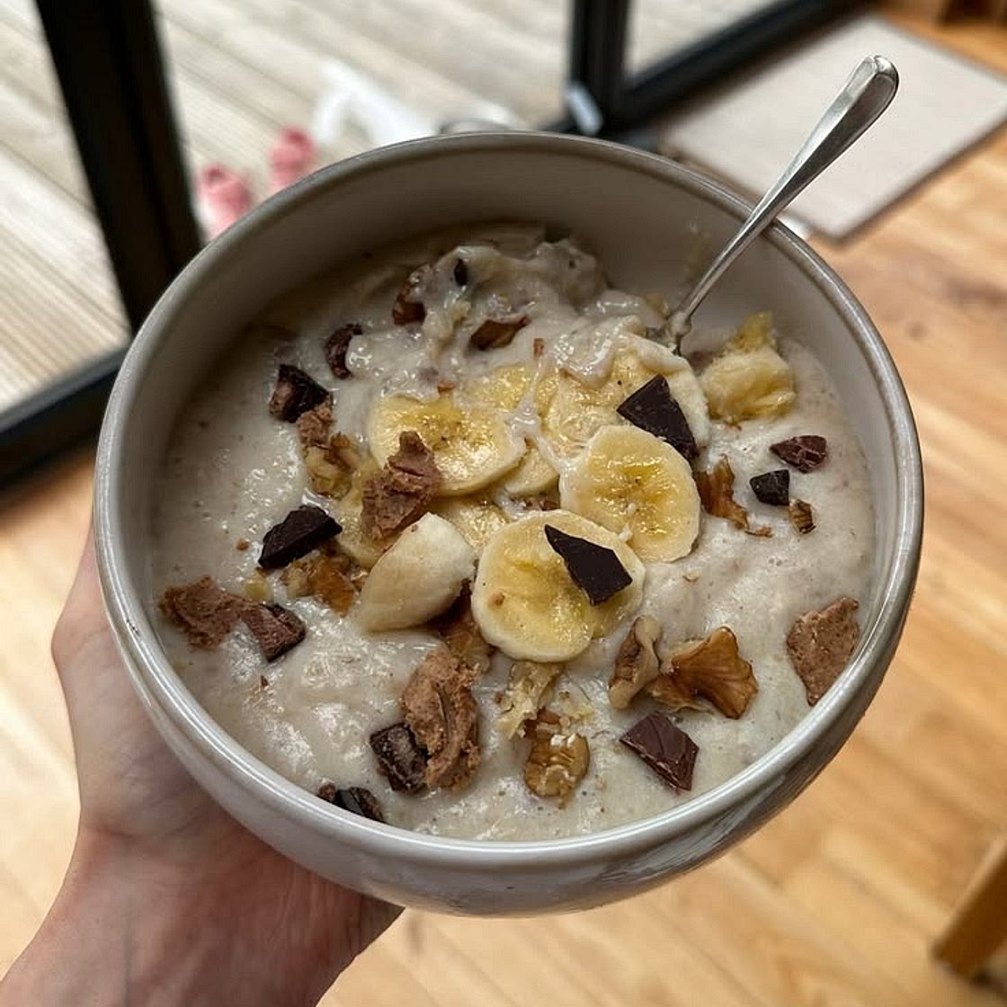 Egg white rice porridge