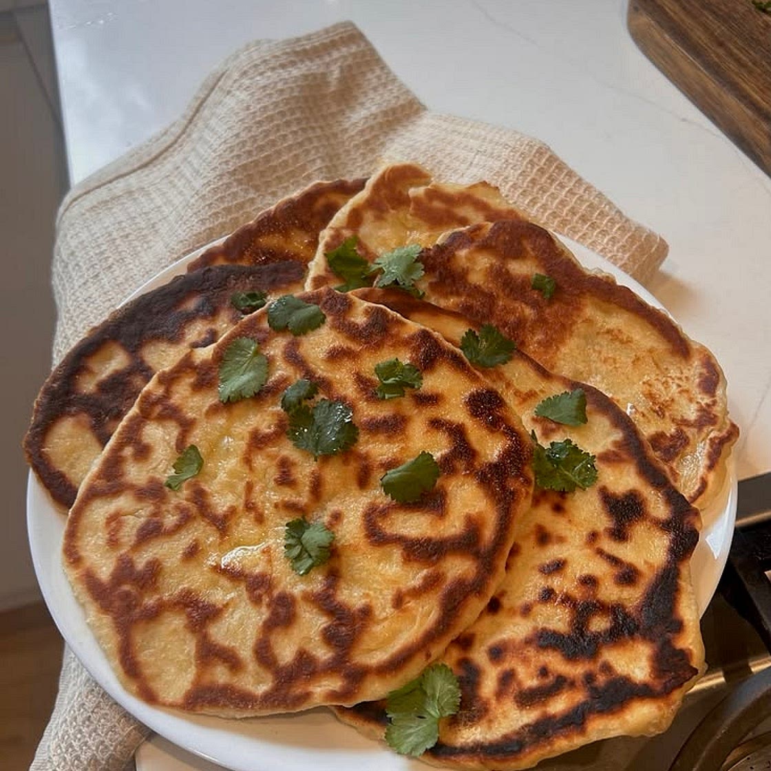 Tvarohové placky (naan)