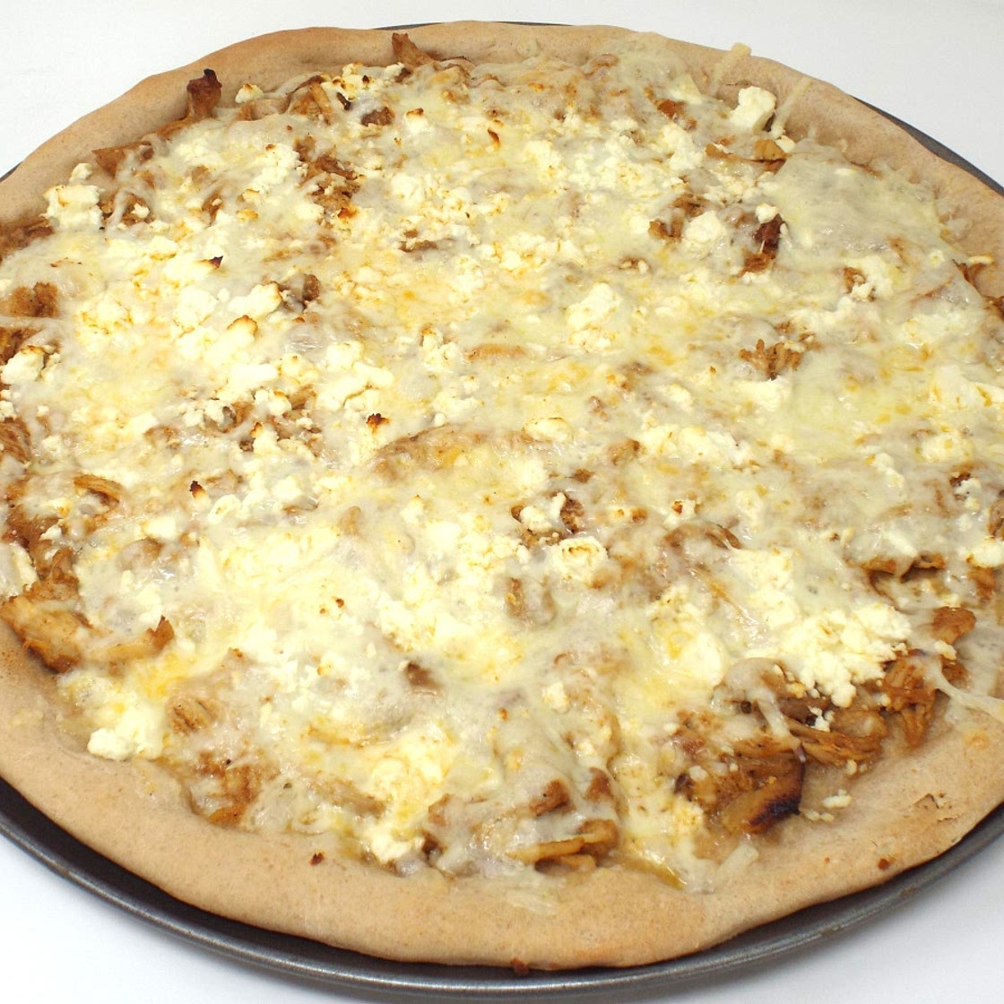 Buffalo Chicken and Feta Pizza