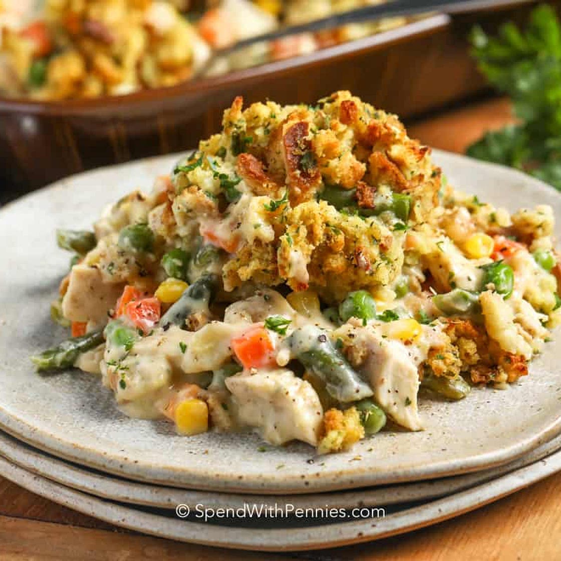 Chicken Stuffing Casserole