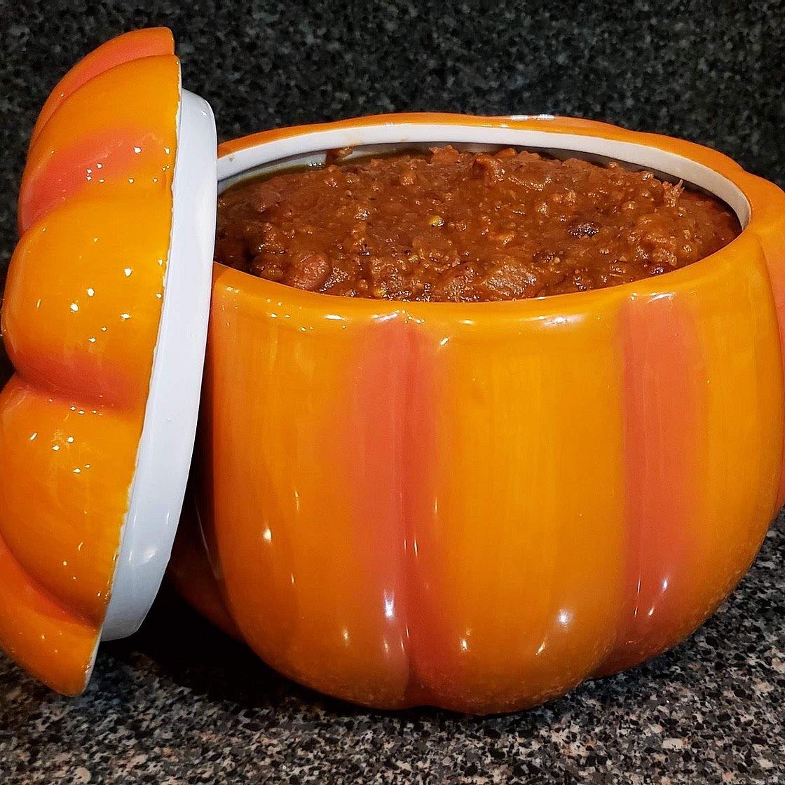 Smoked Brisket Pumpkin Chili