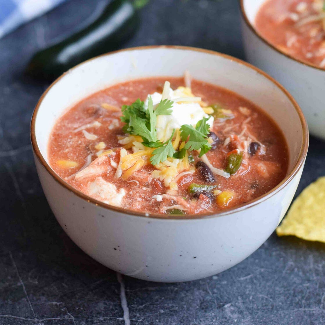 Low FODMAP slow cooker chicken chili
