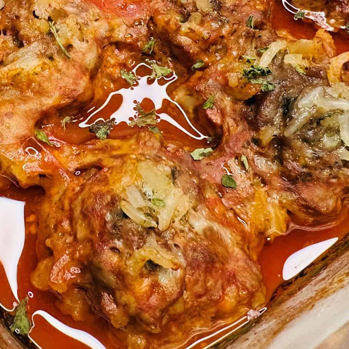 Old-Fashioned Porcupuine Meatballs