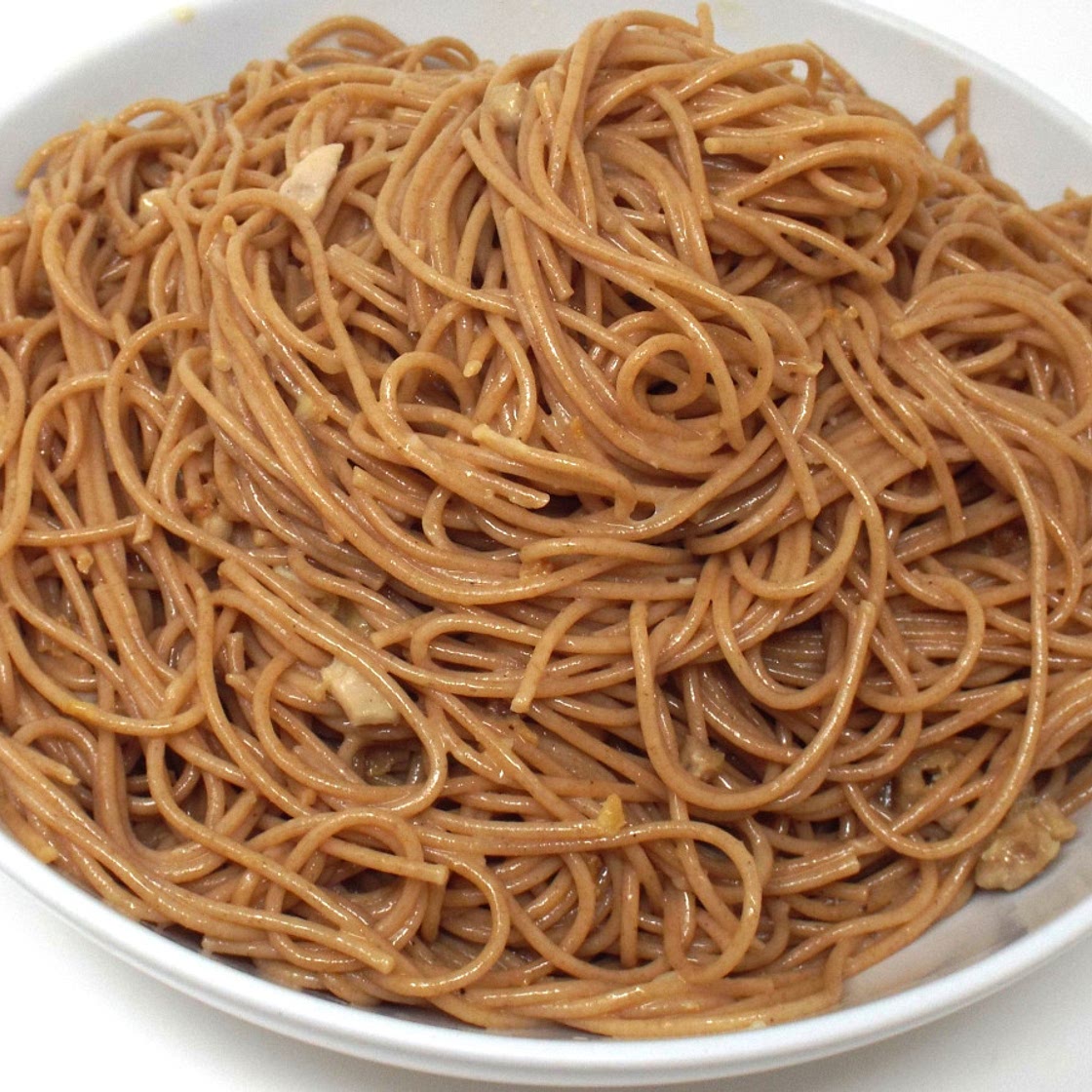 Whole Wheat Spaghetti and Chicken Carbonara