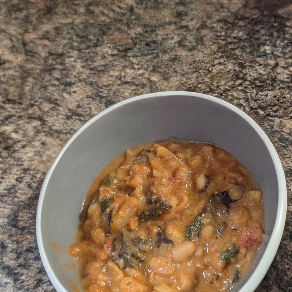 High-Protein White Bean & Chard "Lasagna" Soup