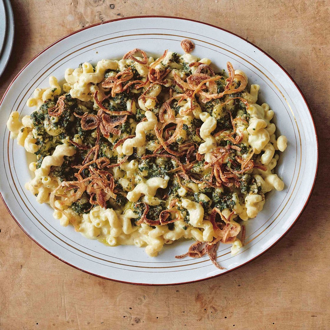 Middle Eastern Mac & Cheese With Za'atar Pesto from Ottolenghi