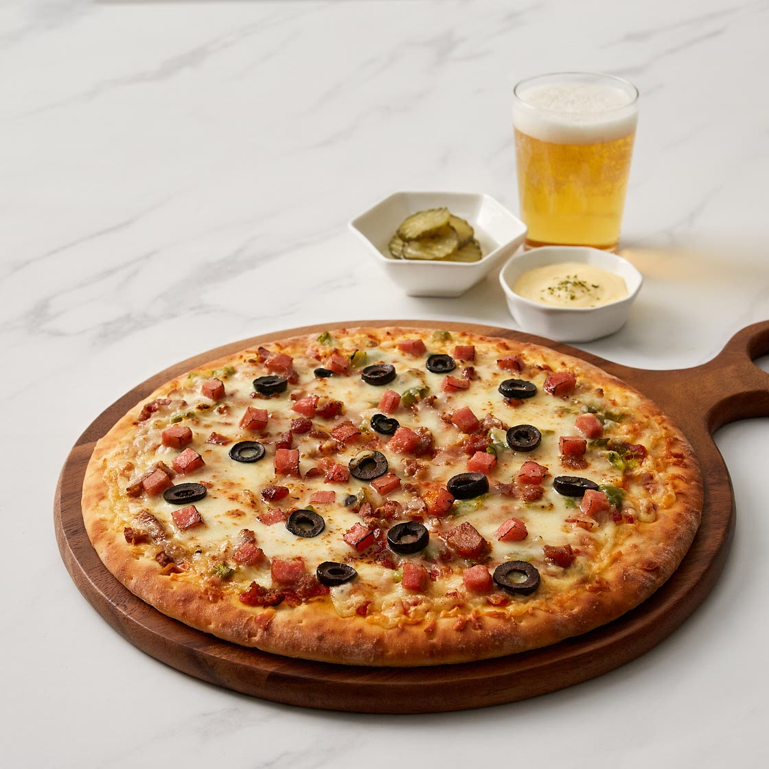 고메 콤비네이션 피자 + 고메치킨 후라이드