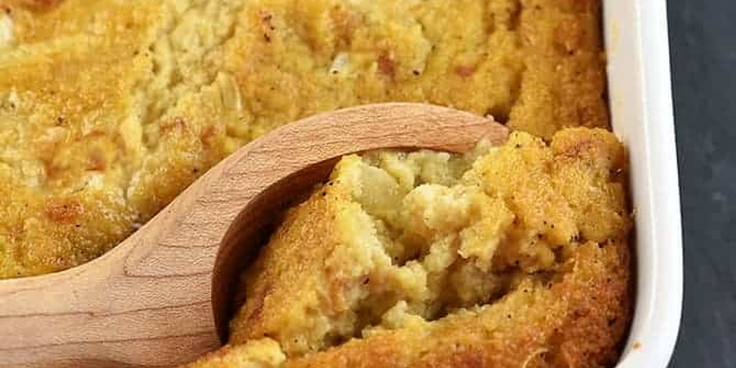sachin and babi light blue dress Southern Cornbread Dressing Recipe main image 0