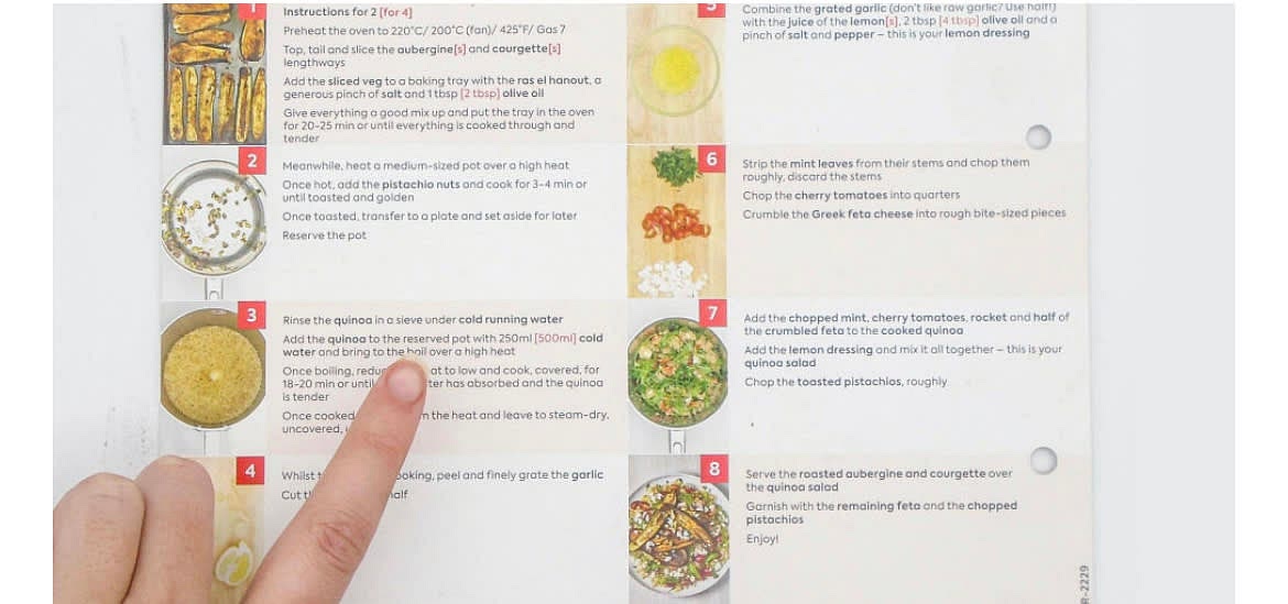 This recipe takes around 5 min [10 min] to prep, so get your casserole dish and all your ingredients ready, then wash your fruit and veg. Note: Make sure your dish is oven-proof and safe to use on the hob. Don't have one? Start cooking in a large, wide-based pan then transfer to an oven-proof dish and cover tightly with tin foil.