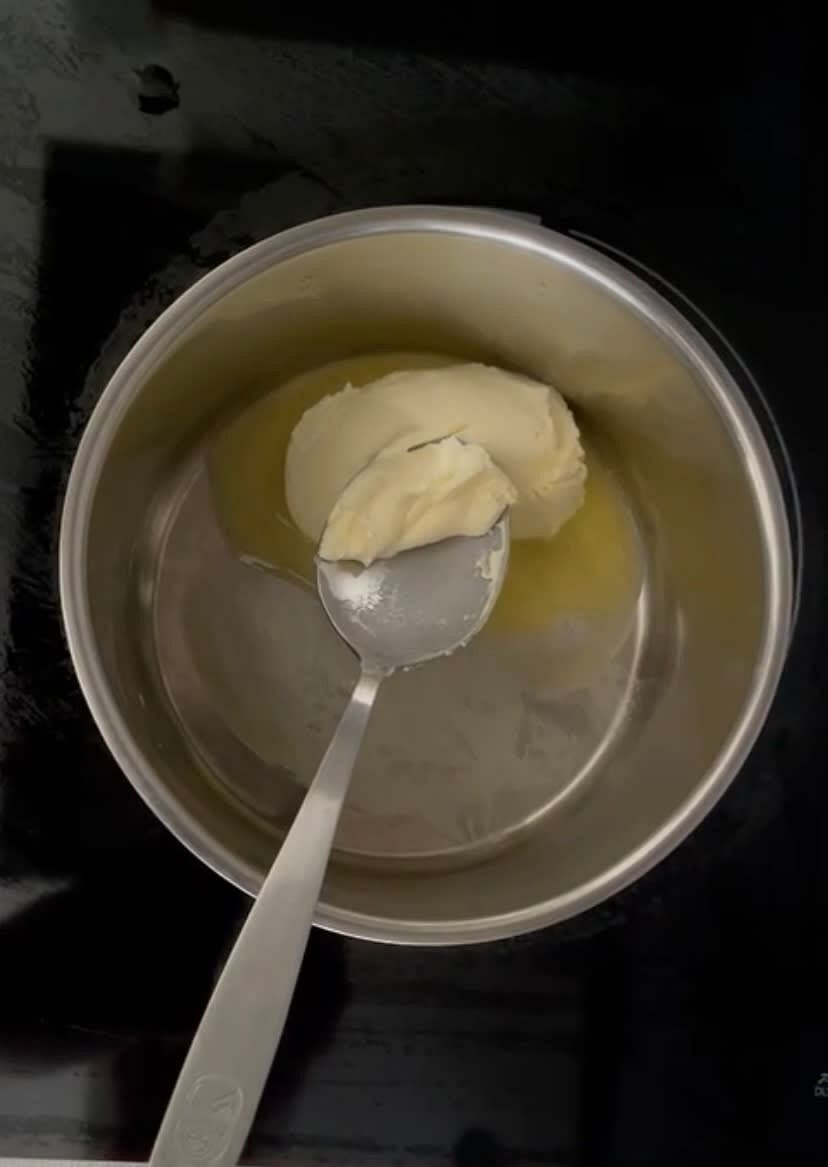 In a small pot melt the butter.