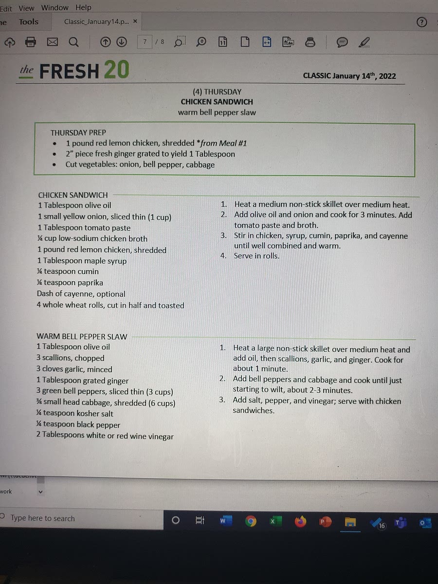 Fresh 20 January 14th