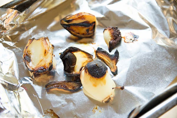 Char onion.