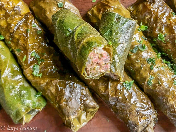 Serve hot or warm 10-12 rolls per person if serving as a main dish. Dolma is often accompanied by herbed and garlicky yogurt to dip rolls.